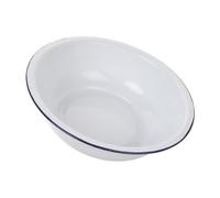 FRCOLOR Ciotola Smaltata per Pasta Madre Grande 30 CM Bianca Spessa per Cucina e Bagno Multifunzione per Lavare Verdure