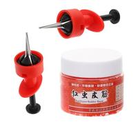 FRCOLOR Clip Accessorio Pratico per Pesca All'aperto per e Larve in ABS Rosso per da Pesca Mantiene Le e L'esca Facilità