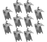 FRCOLOR Clip Design a Coda di Rondine in Acciaio Inossidabile 10 Pezzi Supporto Resistente e Sicuro per Ripiani Frigorifero per Mensole di Congelatore e Frigorifero