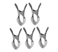 FRCOLOR Clip di Rientro per Sassofono 5 Pezzi in Acciaio Inox, Accessori Professionali per Strumenti a Fiato, Strumenti di Riparazione Compatibili per Flauto e Clarinetto, per Interventi