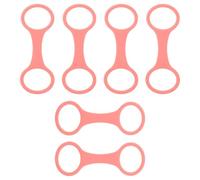 FRCOLOR Clip per Boccaglio in Silicone 6 Pezzi per Maschera da Snorkeling, Supporto Resistente e Sicuro per Tubo da Snorkel, per Attività Subacquee e Immersioni