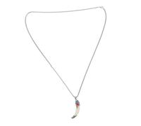 FRCOLOR Collana Ciondolo Di Dente in e Al Design Ed Accessorio Versatile Per e Donna