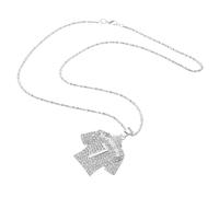 FRCOLOR Collana da Calcio Resistente alla Moda Pendente 7 in Lega di Zinco Argento per Ragazzi e Fan del Calcio, e Varie Occasioni Sportive