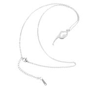 FRCOLOR Collana Ginnastica in Acciaio con Pendente a Quattro Facce Lisce Leggera e Resistente Accessorio Creativo Unisex per Sport e Uso Quotidiano