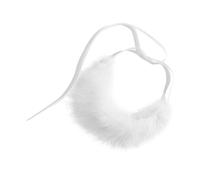 FRCOLOR Collana Girocollo Da Donna Pendente Piuma Bianca, Leggero e Regolabile, Accessorio Elegante Per Matrimonio e Feste Di Compleanno