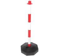 FRCOLOR Colonna di Avvertimento Mobile in Pe Resistente All’usura Catena 6mm da 1 Metro, Colonna Barricata Elastica per Forniture Traffico e Segnaletica di Sicurezza Stradale