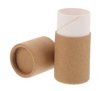 FRCOLOR Confezione da 4 scatole di carta per roller, con coperchio, cilindro, tubo di montaggio, contenitore per candele, tubo di carta kraft, come mostrato nell'immagine., 7.30X3.00X3.00CM
