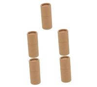 FRCOLOR Confezione da 4 scatole di carta per roller, con coperchio, cilindro, tubo di montaggio, contenitore per candele, tubo di carta kraft, come da immagine, 5 pezzi, 7.30X3.00X3.00CMx5pcs
