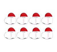 FRCOLOR Contenitori per Lucidalabbra da 5ml Set da 25 a Forma di Cuore in Plastica Facili da Usare e Portatili per Viaggi All'aperti e