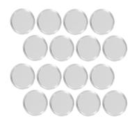 FRCOLOR Contenitori Trasparenti per Monete in Plastica da 80 Pezzi, Capsule Rotonde Chiusura Ermetica e Bordo a Mezzaluna, Porta Medaglie Portatile per Collezionisti e Conservazione