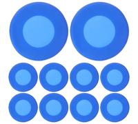 FRCOLOR Copertura in Silicone Blu per Stetoscopio Medico, Set da 10 Pezzi, Accessori Robusti e Riutilizzabili per Uso Ospedaliero da Viaggio, Protezione Igienica per Operatori Sanitari