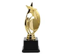 FRCOLOR Coppa Calcio in Plastica con Base Oro, Simbolo di Motivazione e Vetrina Stabile per Cerimonie di Premiazione e Leghe Giovanili Sportive