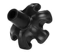 FRCOLOR Copri Piede Antiscivolo Per Stampelle Nero Accessorio Pratico Per Stampelle Adulti Con Eccellente Grip e Facile Installazione Per Uso Quotidiano Esterno