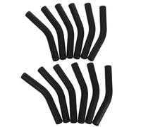 FRCOLOR Copricannucce in Silicone per Cannucce in Acciaio Inox da 8 Mm, Set da 12 Pezzi Bocchini Morbidi e Riutilizzabili, Accessori per Bevande Calde e Fredde, per Feste e Uso Quotidiano