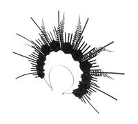 FRCOLOR Copricapo Decorativo Retro Corona Di Design Floreale Accessorio Per Capelli Femmina Cerchietto Gotico Elemento Per Feste e Cosplay