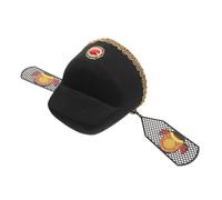 FRCOLOR Copricapo Dell'antico Imperatore Cinese Trecce, Cappello Tradizionale Leggero e Decorativo per Feste e Spettacoli Teatrali, Accessorio per Costume Orientale Adulto, Colore Casuale