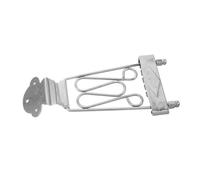 FRCOLOR Cordiera per Chitarra Jazz Corde in Metallo Argento Ponte per Archtop e Bass Ricambio Versatile per Sostituzione Tailpiece Danneggiato