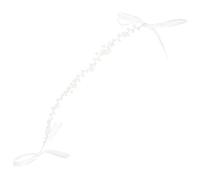 FRCOLOR Corona per Capelli Perle Fascia per Capelli da Sposa Vite Fiore Copricapo Elegante per Feste e Occasioni Speciali