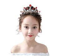 FRCOLOR Coroncina Per Compleanno Bambina Realizzata in Lega Di Zinco Cristallo e Strass Resistente e Leggera Per Feste Di Compleanno e Decorazione Dei Capelli