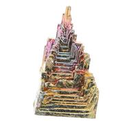 FRCOLOR Cristallo di bismuto pietra grezza decorazione ufficio pietre di cristallo naturale esemplare di cristallo minerale minerale multifunzione tavolo da pranzo geometria materiale campione