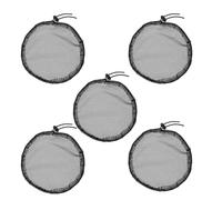 FRCOLOR Cuffia per Parrucca Elastica Nera 5 Pezzi Retine Elastiche per Chioma da Donna Riutilizzabili Calotta a Rete Traspirante per Chignon e Cosplay Supporto Sicuro per Uso