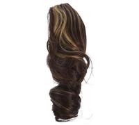 FRCOLOR Curly Synthetic Hair Wig with Jaws Clamp for Women Stylish Clip Ponytail Extension for Daily Wear Cosplay Halloween and More