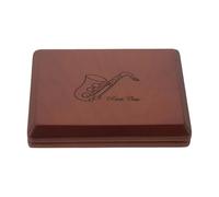 FRCOLOR Custodia per Ance per Clarinetto e Sassofono Contralto in Legno Resistente AI Graffi e Portatile Contenitore per 10 Ance per Musicisti e Conservazione Professionale