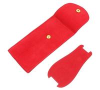 FRCOLOR Custodia Portaorologi Rossa in Pile Perlato Chiusura a Scatto, Organizer Da Viaggio Compatto Per Orologi Da Uomo e Donna, Protezione Antigraffio Per Smartwatch e Orologi Eleganti