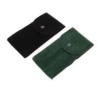 FRCOLOR Custodia Portatile per Orologio in Lint 2pezzi Custodia Antipolvere per Uomo e Donna per Viaggi e Vacanze