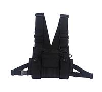 FRCOLOR Da Hip Hop Unisex in Streetwear Gilet in Robusto Materiale Di Spallacci Regolabili Per Attività All'aperto e Quotidiano