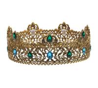 FRCOLOR Da Uomo Da Sposa Di Compleanno Costumi Cosplay Orgoglio Fascia Della Regina Del Ballo Copricapo Fatato Copricapo Da Ballo Fascia Tiara Nuziale Lega