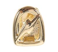 FRCOLOR Decorazione dei Denti d'oro Cristalli di Gemme di Denti Collana di Perline di Cerchio di Anelli per Il Naso Finto Dente Finto Anello Naso Golden Rame