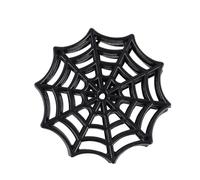FRCOLOR Decorazione Halloween Ragnatela Nera in Plastica 50 Pezzi Resistente per Interni per Decorare la Casa Durante Le Feste