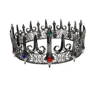 FRCOLOR di costume da festa corone medievali copricapo a gotica in metallo sostegno della per gli uomini di uomini adulti Lega di zinco