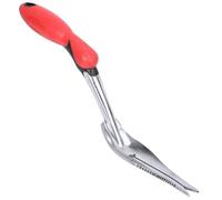 FRCOLOR Diserbatrice Manuale da Giardino in Ferro Anello Appendibile per Rimozione Erbacce e Radici, Strumento Rosso per Uso Domestico e Orto