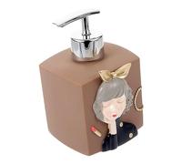 FRCOLOR Dispenser Di Sapone Per Le Da Cucina Da 330 Ml Flacone Di Shampoo Alla Moda Ricaricabile Design Adorabile Per Bagno E Lavandino