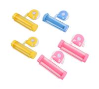 FRCOLOR Dispenser Per Spremi-tubetti Di Dentifricio - 5 Estrusori Rotanti in Plastica Per Un Uso Efficiente
