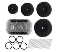 FRCOLOR Donut Hair Bun Maker Giapponese Accessori per Acconciature Eleganti e Casual Strumento Facile per Chignon e Styling