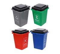 FRCOLOR Educativo Smistamento Rifiuti per Contenitori Colorati da Tavolo in Plastica Durevole per Apprendimento Precoce e Consapevolezza