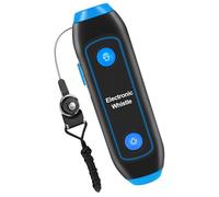 FRCOLOR Elettronico Blu con Luce LED e Cordino per Allenatori | Suono 120-150 , Contatto Orale Evitato, Corpo in Abs, per Arbitri, Insegnanti e Campeggio