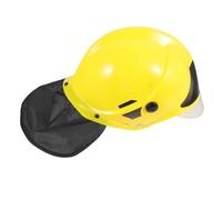 FRCOLOR Elmetto da Cosplay Giallo per Adulti Cappello Vigile del per Feste Tema Halloween e Accessorio Costume Sicurezza e Divertimento