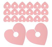 FRCOLOR Etichette a Cuore per Bicchieri da Cocktail, Carta Bianca | Identificazione Facile della Bevanda, Compatibili Flute e Calici, per Festa di Compleanno e Addio al Nubilato
