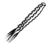 FRCOLOR Extension Capelli Colorati Intrecciati Sintetici Con Coda Di Cavallo Treccine Alla Moda Con Riflessi Tinti Accessori Resistenti e Comodi Per Donne e Bambine