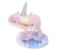 FRCOLOR Fasce per Chioma da Spa per Lavare Viso 2 Pezzi, Fascia per Trucco Morbida e Leggera, Accessori la Cura della Pelle Femminile, per Bagno, Yoga e Allenamento Colore Casuale