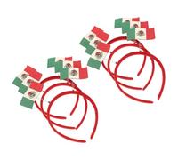 FRCOLOR Fasce per Chioma Morbide e Non Stringenti 6 da Calcio Bandiera Messicana per Feste Mascherate e Celebrazioni