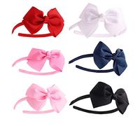 FRCOLOR Fasce Per Con Fiocco Alla Moda 6 Pezzi Accessori Per Da Bambina Cerchietti Decorativi Per Fasce Per Bambini Copricapo Elegante