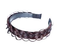 FRCOLOR fascia a spina di pesce fasce per fasce per la testa hair band hair ribbon parrucche Accessori per larghe intrecciate Filo ad alta temperatura Dark Brown