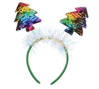 FRCOLOR Fascia Per Albero Di Natale Tulle Accessori Gruppo Musicale Rosa Fasce Per La Testa Fermagli Per Natalizi Per Ragazze Fasce Per Decorazione L'animale Domestico