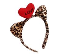 FRCOLOR fascia per cerchietto peluche cerchietto con orecchie Fasce stampate protezione per divano gatto simpatico in peluche orecchie di gatto di natale plastica