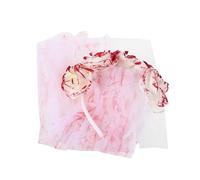 FRCOLOR Fascia Per La Sposa Fantasma Fascia Halloween Copricapo Di Halloween Veli Neri Per Le Donne Costume Da Velo Nero Messicano Dei Morti Fascia Rosa Con Velo Maglia
